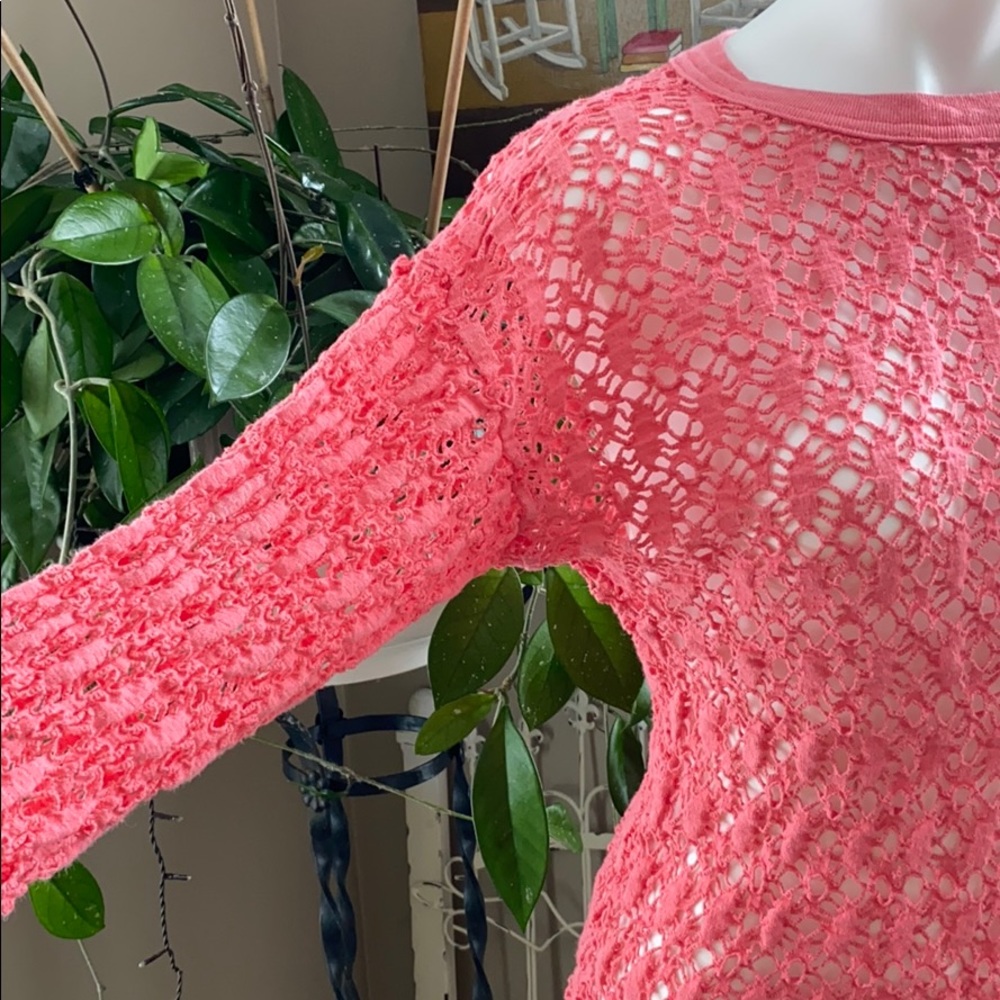 💥final price💥open work-sweater. 3/4 inch sleeves